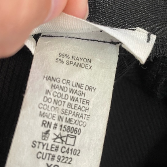 tinywillow Black Top with Sheer Sleeves XS - Picture 9 of 9